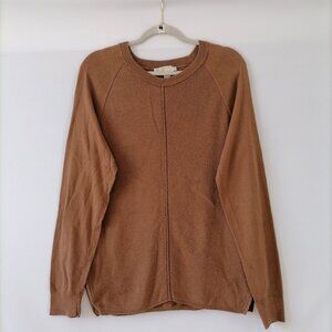 Michael Michael Kors Womens Brown Long Sleeve Crew Neck Sweater Size Large